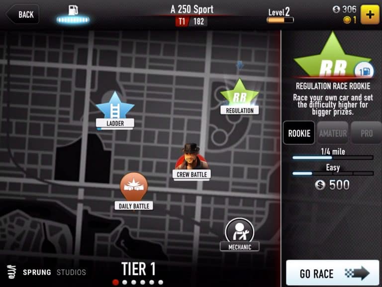 Csr4 Game CSR Racing | Sprung Studios UX/UI Design For Video Games