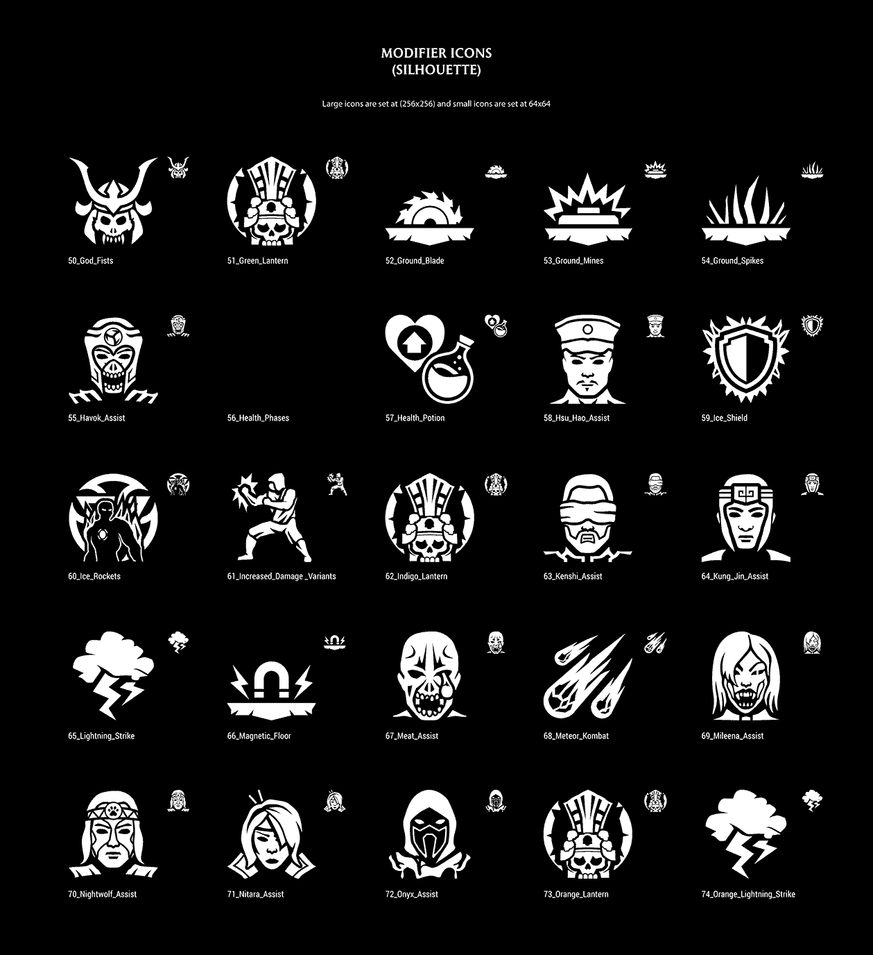 50 74 Modifier Icons Silhouette 2.0 50_74_Modifier_Icons_Silhouette_2.0