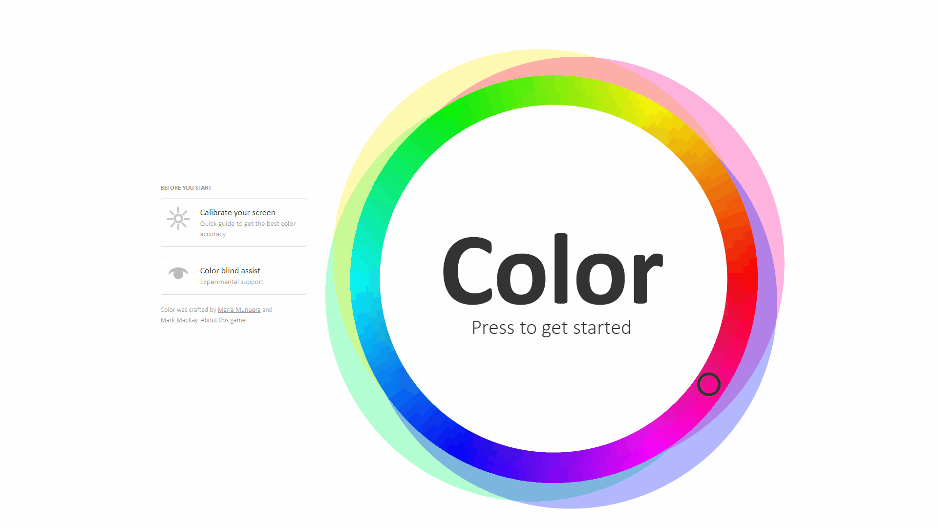 UI/UX Designer Skill Game 2 - Color