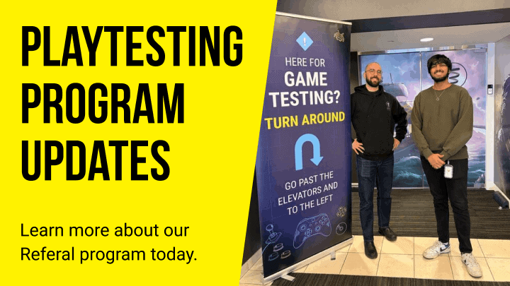 playtesting program
Updates